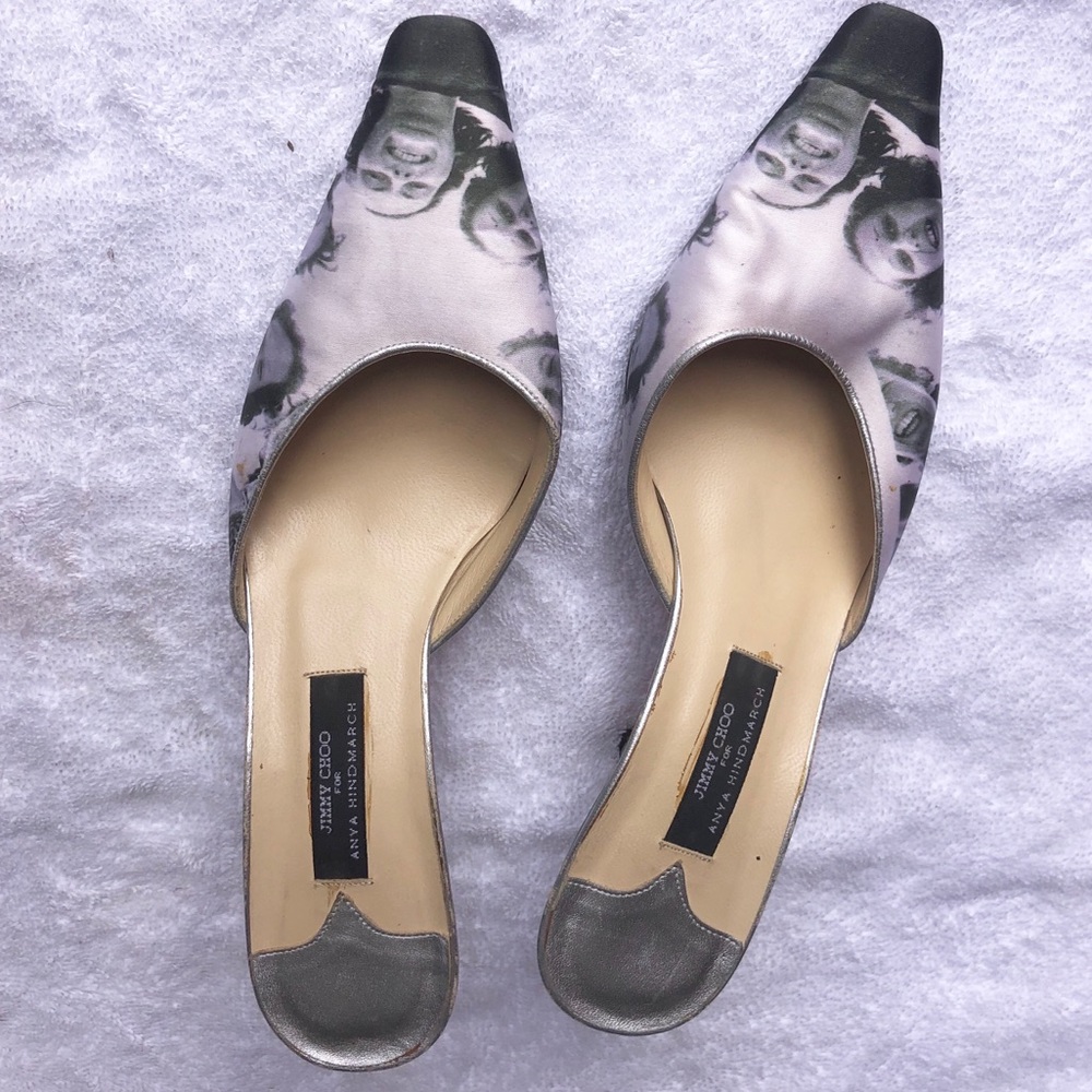 Jimmy Choo for Anya Hindmarch Size 7 Kitten Heel - Picture 2 of 6